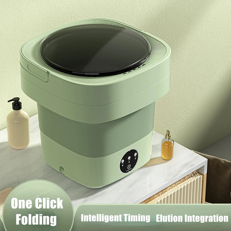 Foldable Mini Washing Machine Portable Mini Socks Underwear Panties Washing Machine Big Capacity 3 Models With Spinning Dry