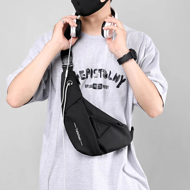sling chest bag small shoulder bag husband messenger bag for men boy mini travel bag cross body bags anti theft mobile phone bag