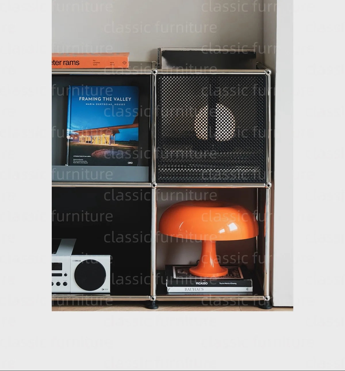 Modular Module Furniture Magazine CD Display Customized Metal Stainless Steel Cabinet  Storage  Sideboard Shelf DIY Living Room