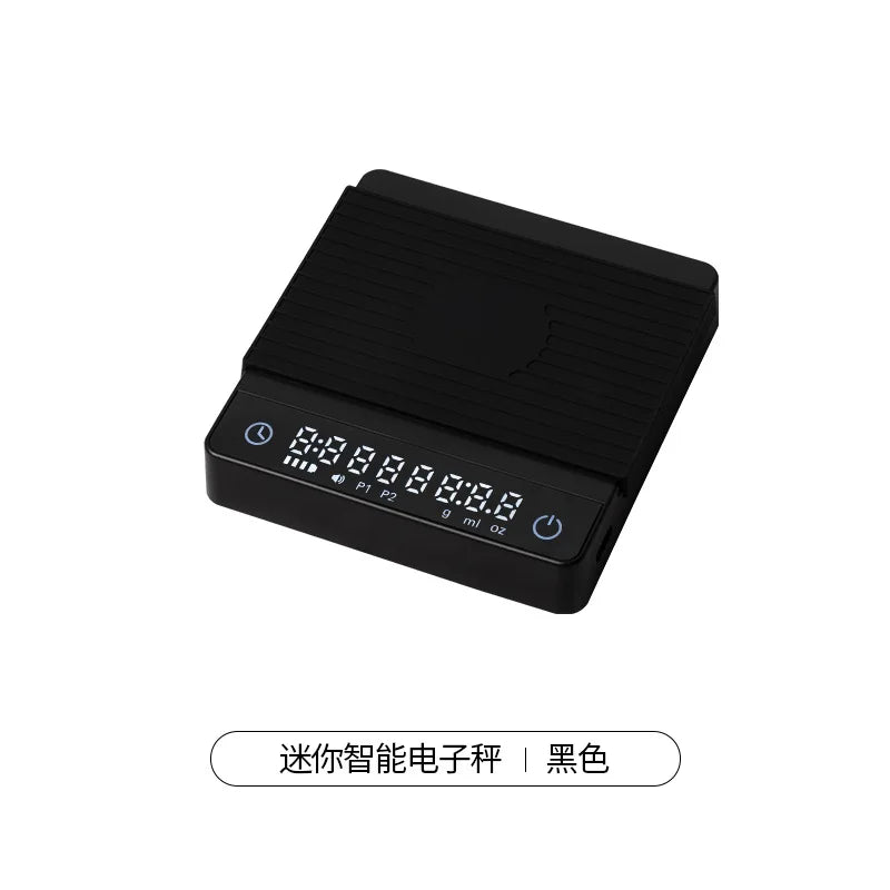 Italian Mini Espresso Coffee Electronic Scale Portable Special Hand-brewed Coffee Bean Scale Barista Timing Weighing Device