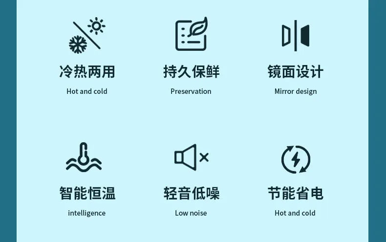 8L Mini Beauty Cosmetics Storage Refrigerator Mirror Car And Household Dormitory Office Fruit Beverage Breast Milk Cold And Hot