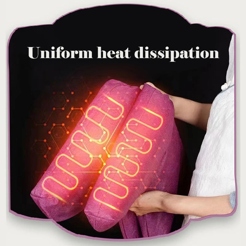 Winter Calf Heat Massager Electric Moxa Mugwort Foot Boot Muscle Relax Blood Circulation Wormwood Knee Pad with Remote Control