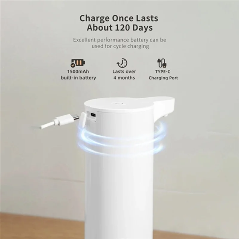 A52Q-Automatic Soap Dispensers Rechargeable Touchless Sensor Smart Washing Hand Machine Foaming Hand Dispenser For Bathroom