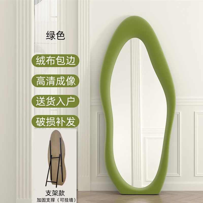 Oval Bed Room Mirrors Full Body Standing Nordic Design Luxury Mirrors Full Body Living Room Espejos Decorativos Room Decoration