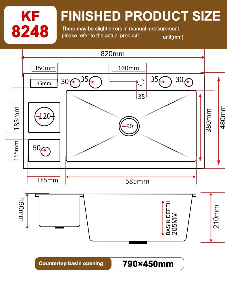 Kitchen Sink Stainless Steel Waterfall Sinks Extra Large Single Slot with Digital Display Faucet Set For kitchen