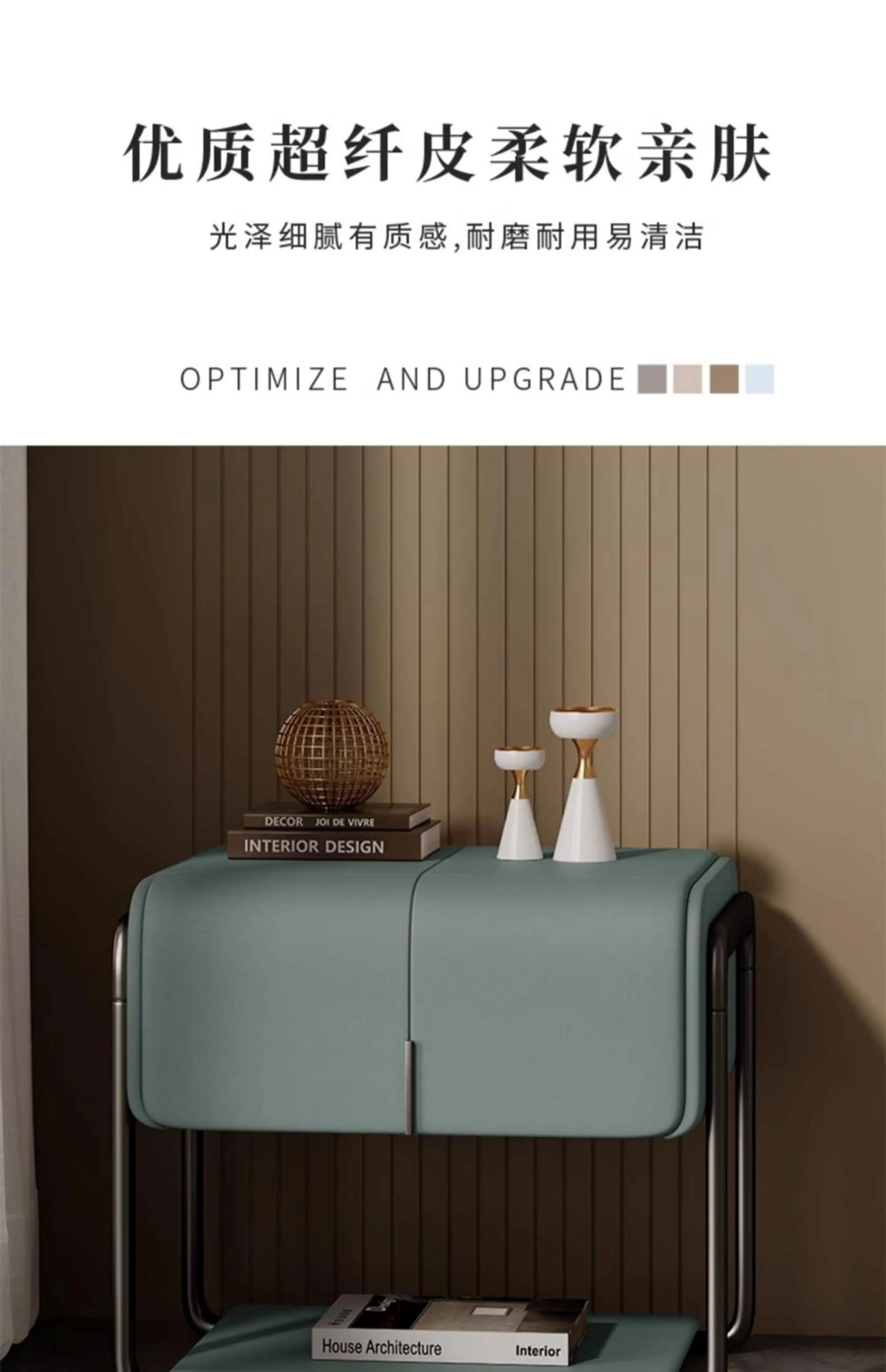 Minimalist Design Nightstands Modern Aesthetic Classic Storage Bedside Table Space Saving Bedroom Tables De Nuit Room Furnitures