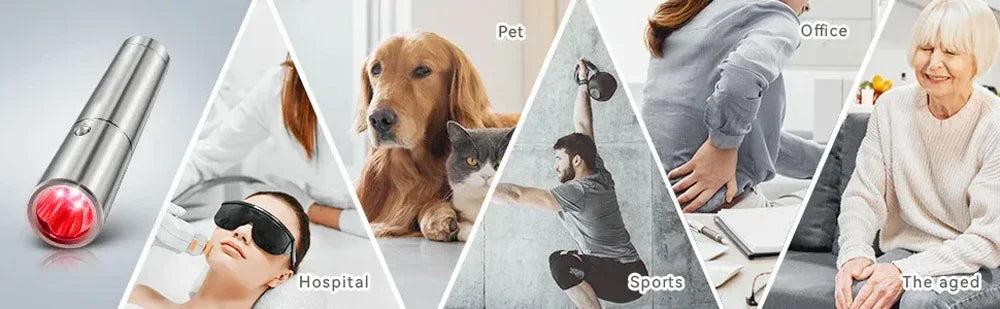 Red Light Therapy Device Cold Laser Physical Treatment 5 Wavelengths Near Infrared 940nm Light Therapy Skin Health Body Pain