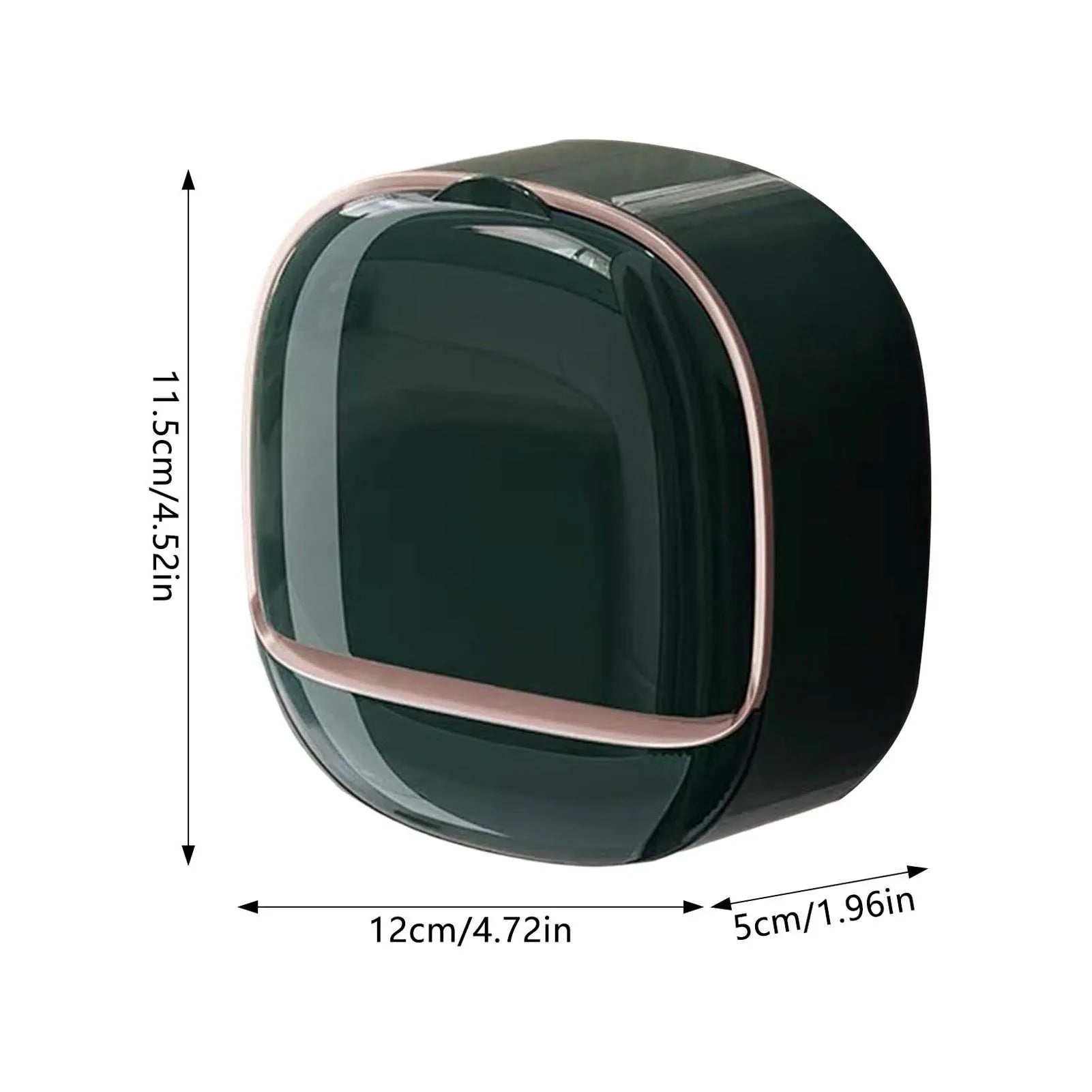 Wall-Mounted Soap Box with Lid Light Luxury Soap Holder Punch-Free Soap Box Drain Laundry Soap Box For Bathroom Kitchen