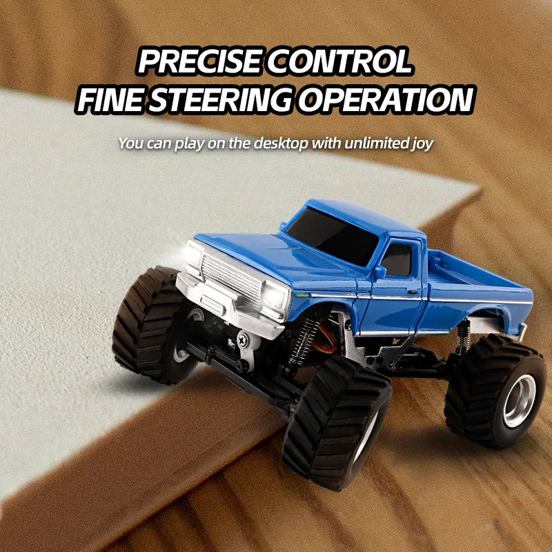 1/36 RC Crawler Car 4WD Mini Radio Control Off-road Vehicles Light System RC Car Remote Control RTR Hobby Model Gift