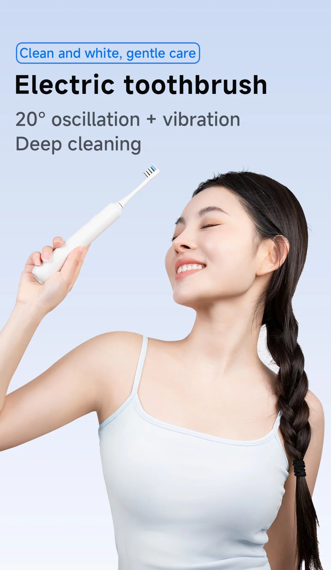 DOCO Sonic Electric Toothbrush 3-gear vibration Mode Smart Whitening Oral Clean Tooth Brush Personal care appliances