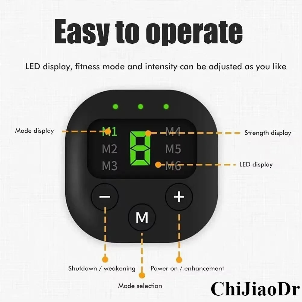 8 Modes Rechargeable Neck Massager with Remote Control EMS Low Frequency Pulse Massager For Muscle Relaxation Relief The Pain