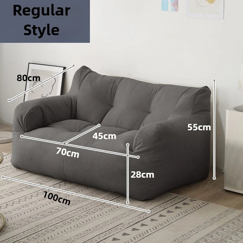 Lazy Bean Bag Sofas Giant Comfortable Beanbag Sofa Double Cute Fluffy Living Room Couches Large Modern Bedroom Tatami Couch