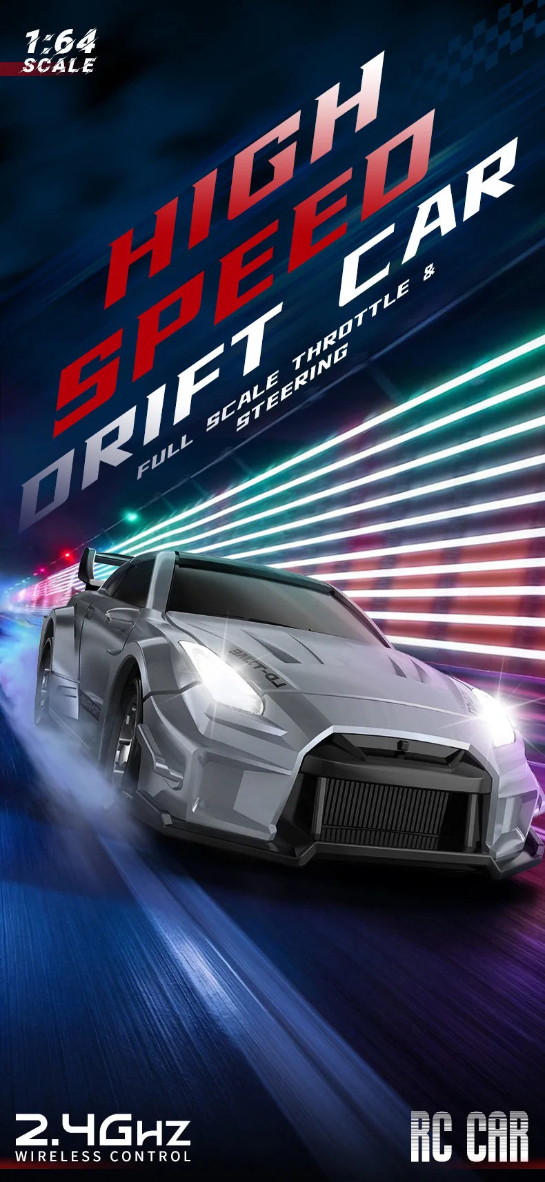 1:64 Remote Control Car 2.4G Mini Radio Control Drift Stunt Car 4WD Desktop Racing Vehicle Model Boy Toy Kid Birthday Gifts