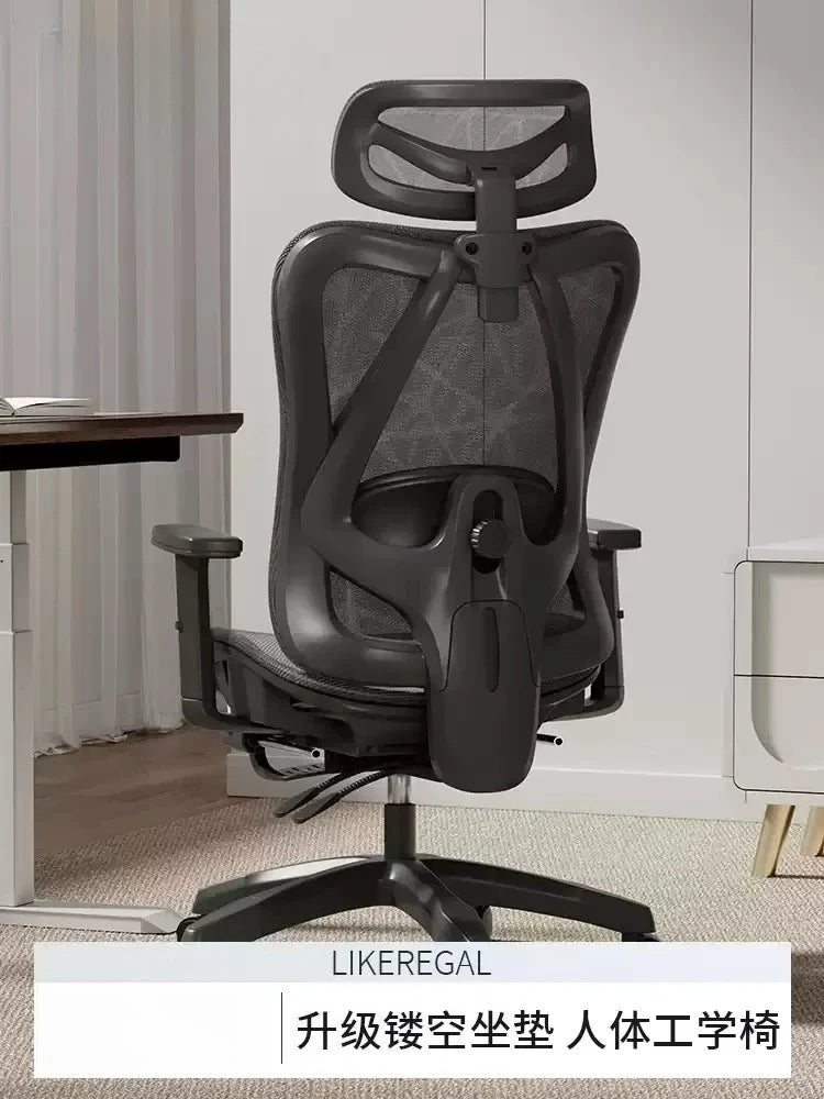 Ergonomic Office Chair Adjustable Mesh Headrest Backrest Relaxing Cushion Chaise Furniture Plaza Aliexpress Spain Boss Chair