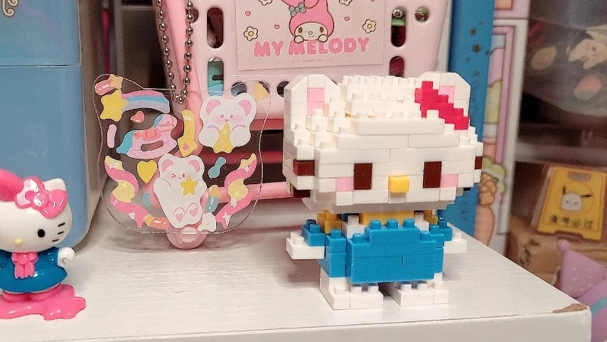 Disney 108 style Stitch LinaBell StellaLou Building Blocks Princess Cartoon Figrues Bricks Children's Assembly Toys Model Gift