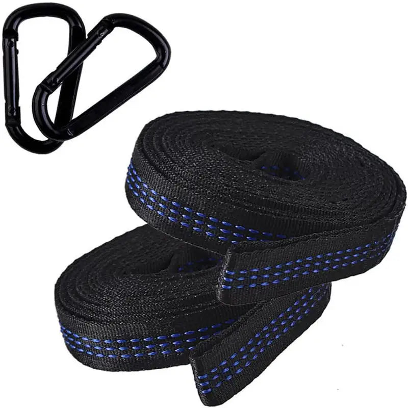 2pcs Hammock Straps, Special Reinforced Polyester Straps, 5 Ring High Load-Bearing Barbed Hammock Straps Outdoor Camping Picnic
