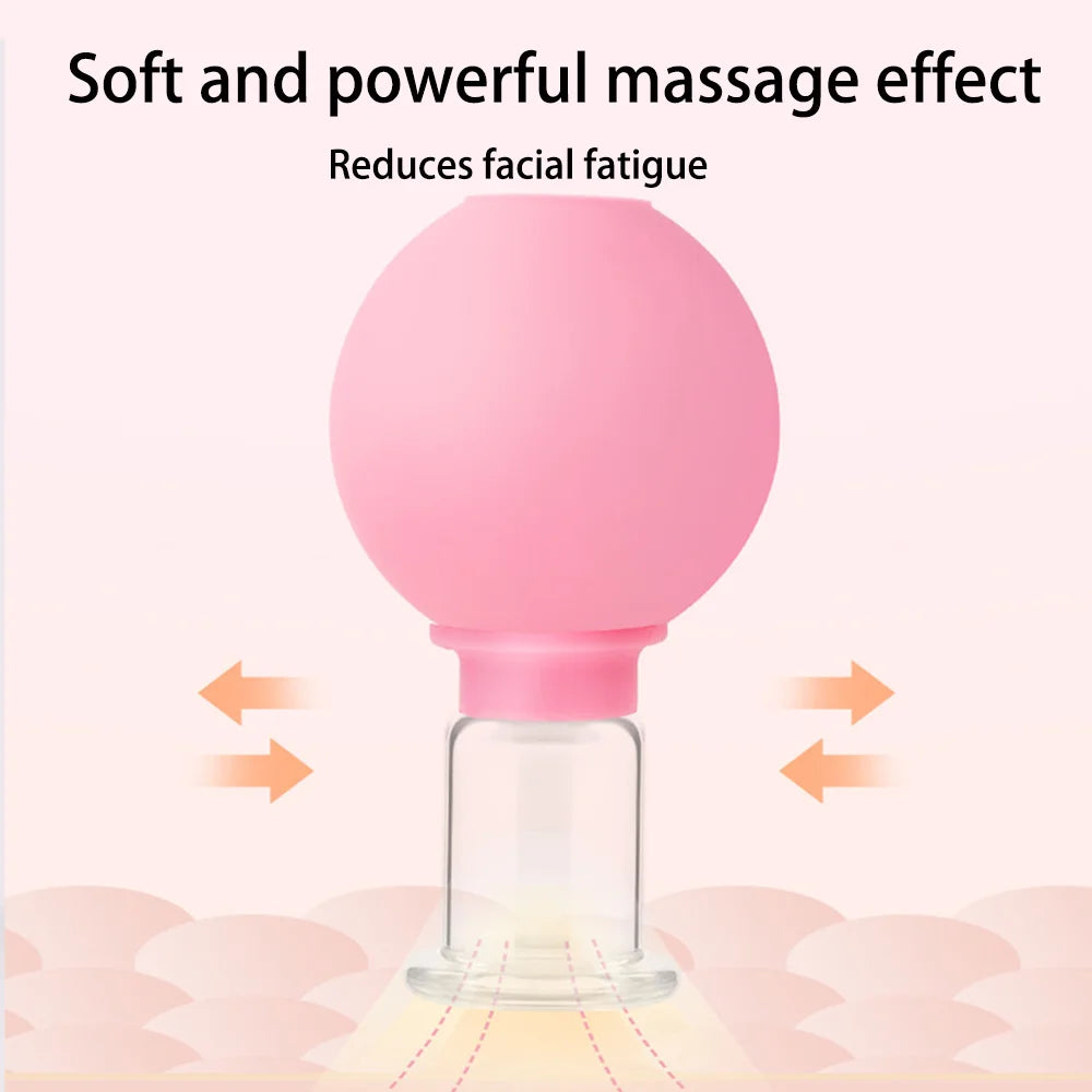 1/4PCS Rubber Massage Body Cups Vacuum Face Cupping Massage Cupping Facial Skin Lifting Body Anti Cellulite