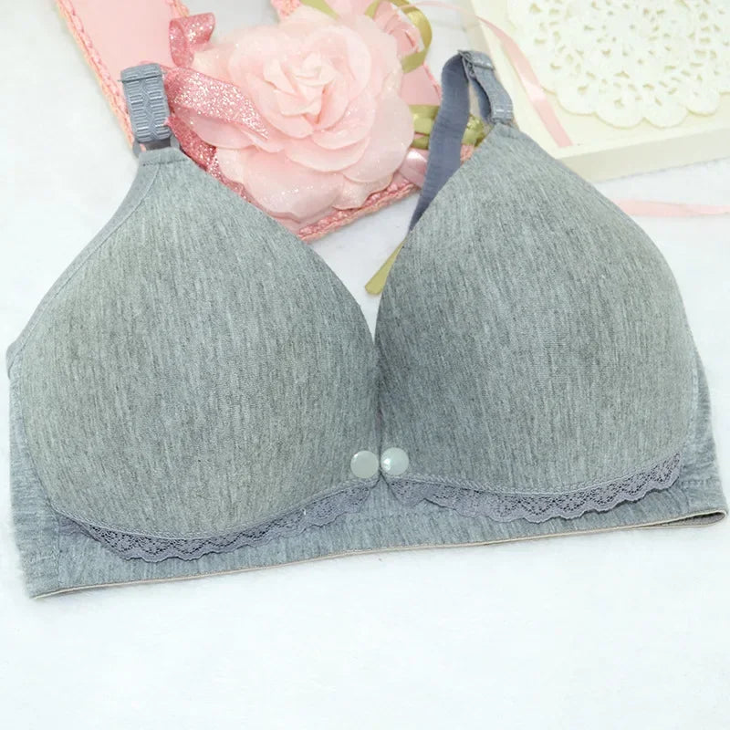 Cotton Maternity Nursing Bras Set Pregnant Breastfeeding Pregnancy Women Underwear Breast Feeding Bra soutien gorge allaitement
