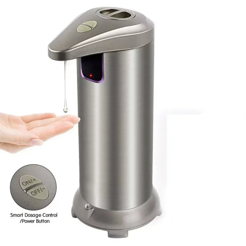 Automatic Sensing Soap Dispenser 250L/8.5oz Touchless Foam Washing Machine with Ultra-Sensitive Infrared Sensor Waterproof Base
