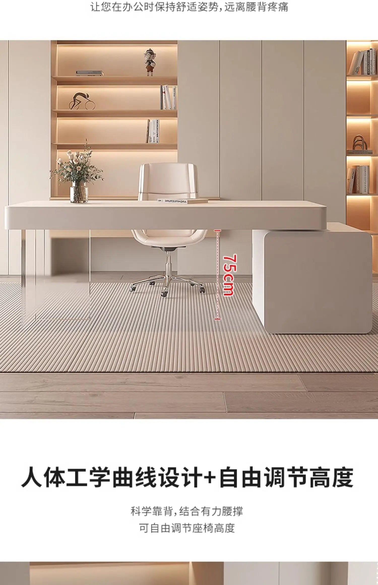 Modern Luxury Rock Slab Computer Desks Pliante Office Table Gaming Table Study Motion Room Desks Gaming Desk Computer Desk
