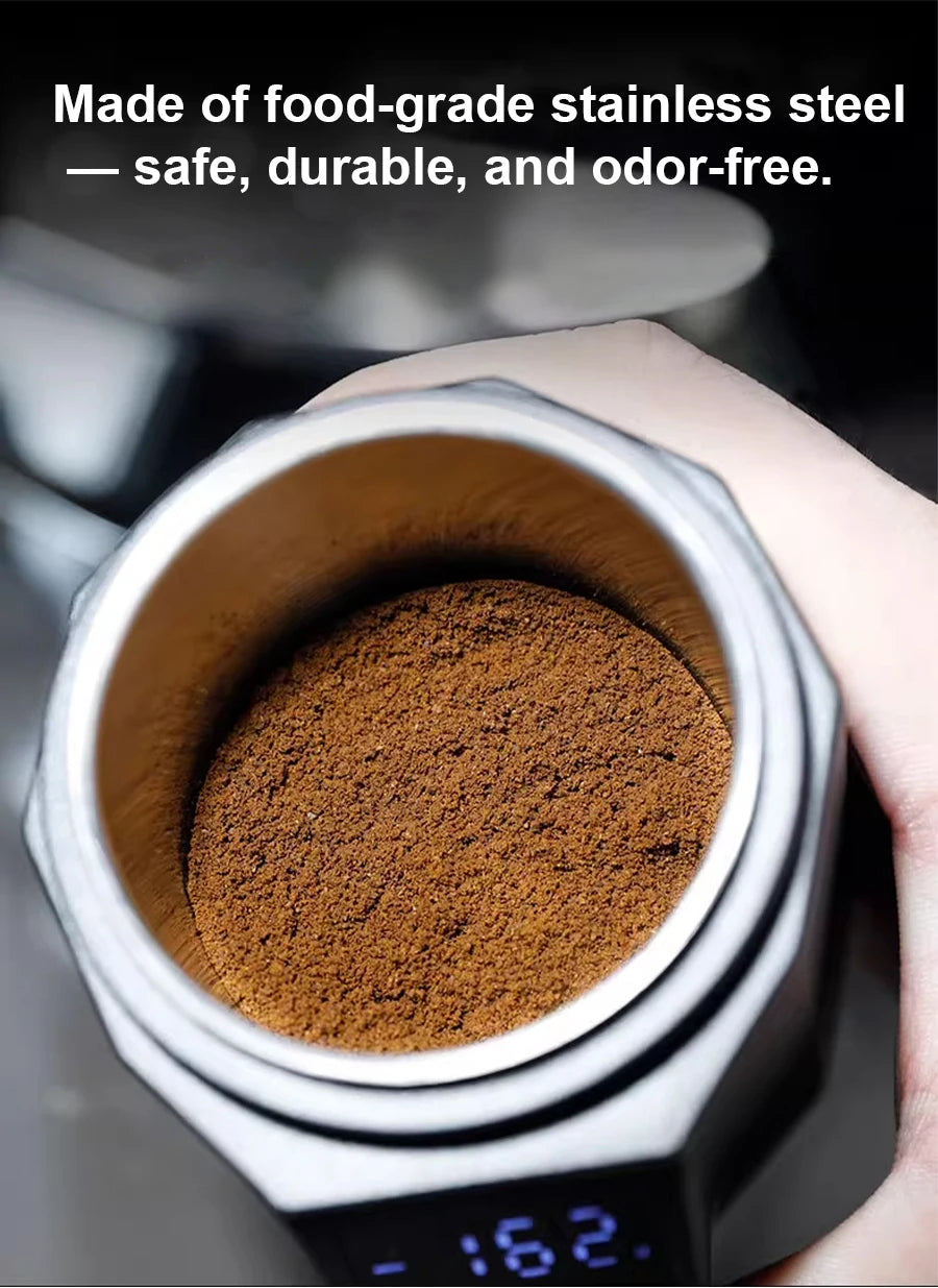 Digital Coffee Scale with 58MM Dosing Cup, LCD Espresso Weighing Scale 500g Precision Barista Tool