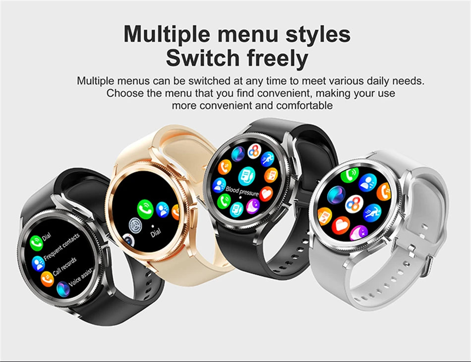 New Bluetooth Call Fashion Smart Watch 6 Classic Men's Outdoor Sports Fitness Full Screen Touch Health Monitoring Smartwatches