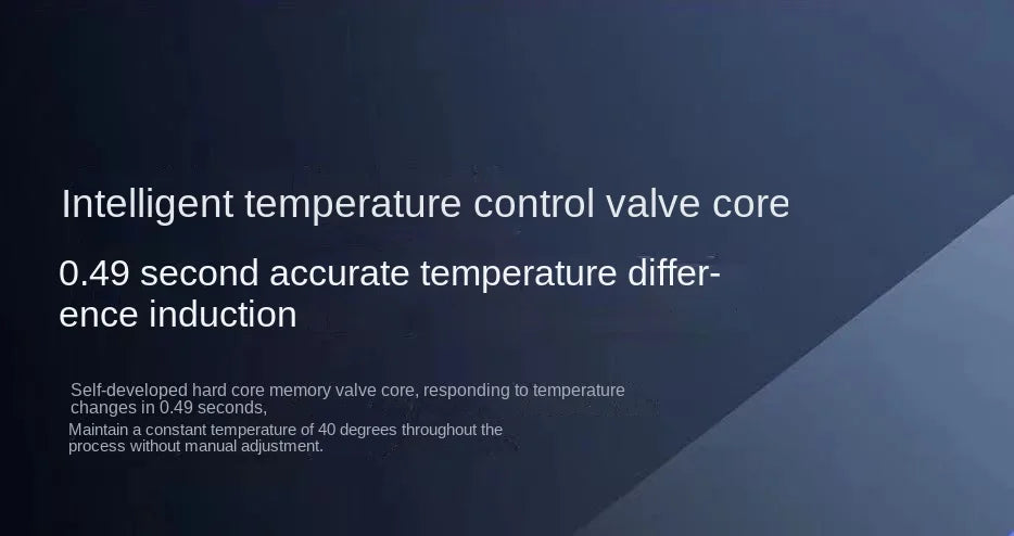 Luxury Wall Mounted Smart Button Digital Display Shower Set Thermostat System Glass Countertop Bathroom Brass Rain Shower Set