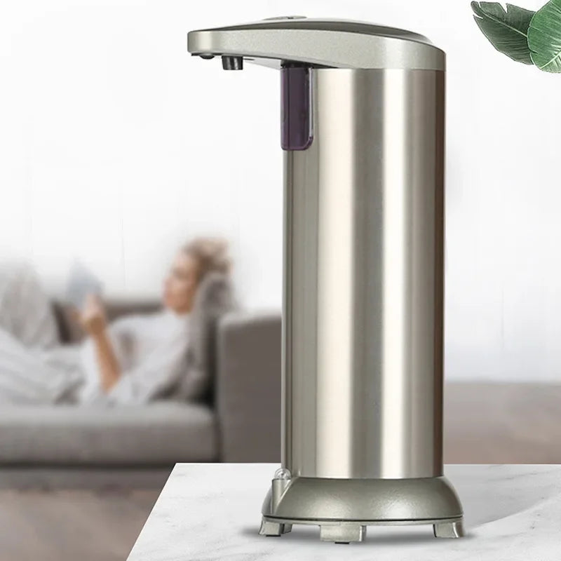 Automatic Sensing Soap Dispenser 250L/8.5oz Touchless Foam Washing Machine with Ultra-Sensitive Infrared Sensor Waterproof Base