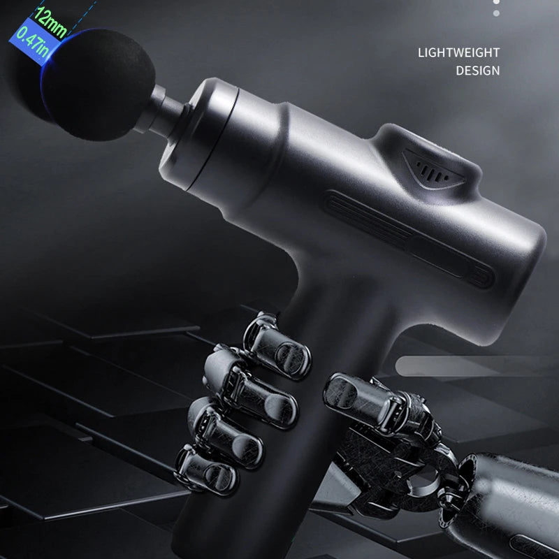 Electric Massage Gun Deep Tissue Facial Massgaer 8 Heads Arms Back Leg Muscle Relaxing For Body Back Arm Sport Fitness