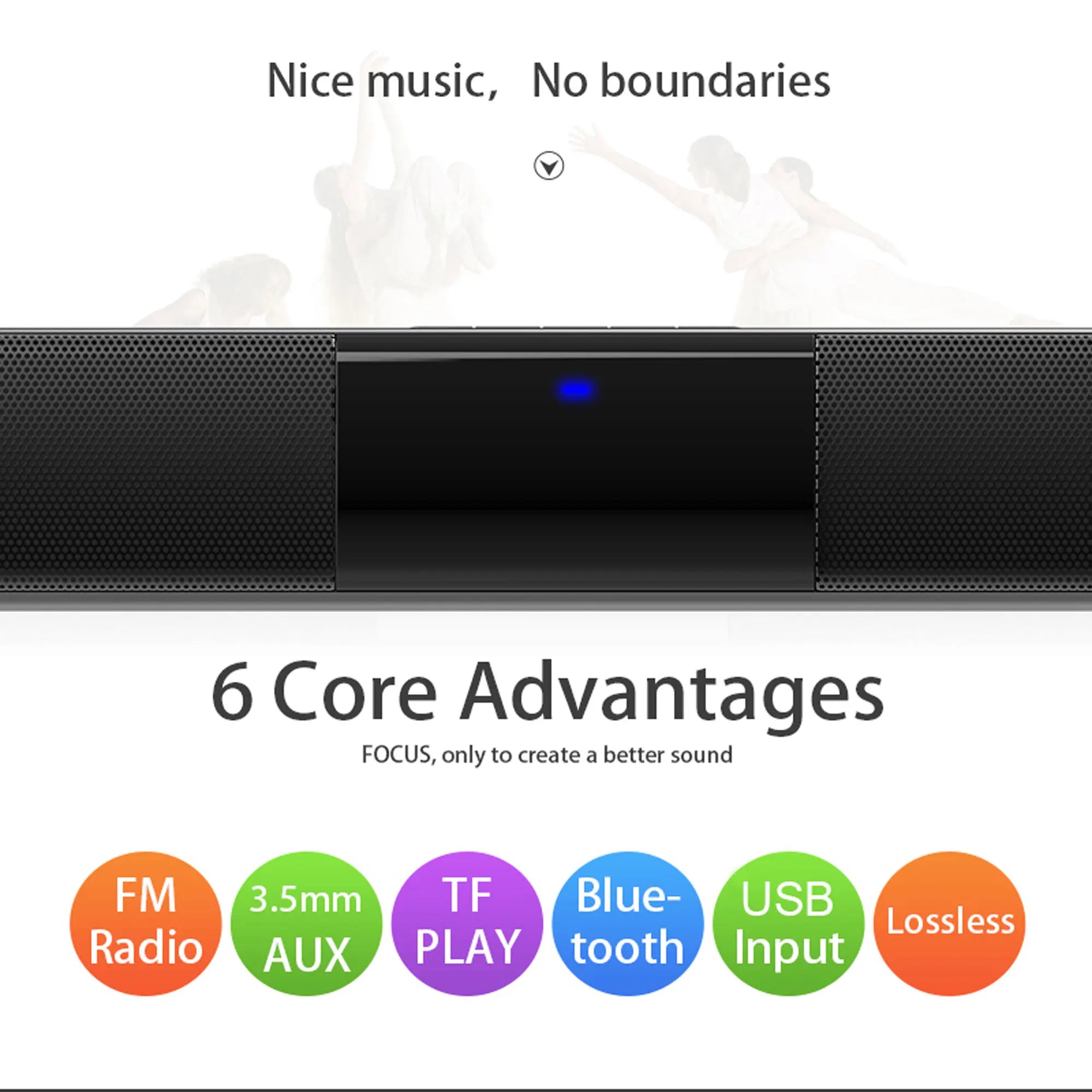 PHONEPACE Wireless Bluetooth Sound bar Speaker System Super Power Speaker Surround Stereo Home Theater TV Projector