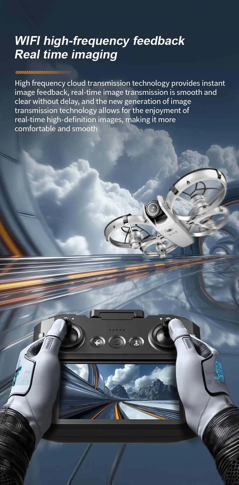 Professional Mini RC Drone 4K WIFI FPV HD Aerial Photography Brushless motor Optical Flow Positioning Dual Camera Quadcopter Toy