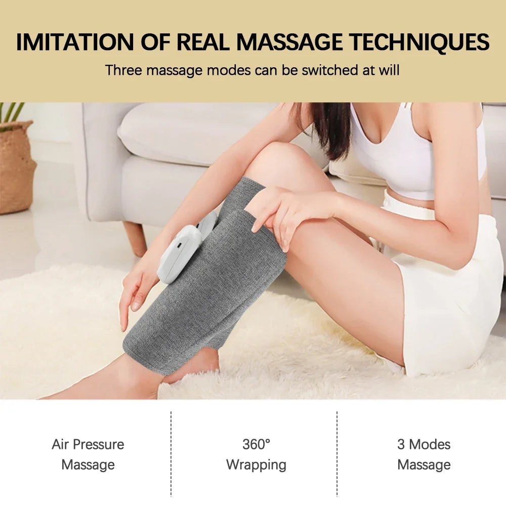 2/1PCS Wireless 360° Air Pressure Calf Massager Eletric 3 Mode Compresstion Leg Massage Foot Calf Muscle Circulation