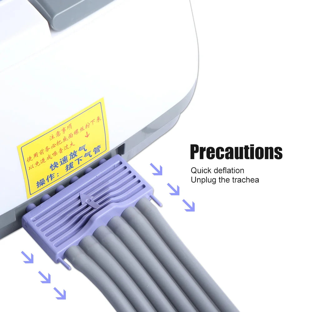 6 Air Wave Electric Massager Lymphatic Drainage Vacuum Therapy Pressotherapy Machine Muscles Relax Leg Arm Waist body Massage