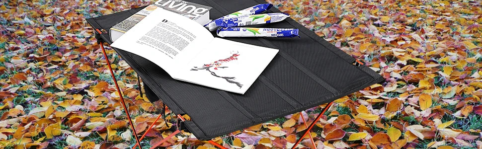 Ultralight Portable Folding Camping Table Compact Roll Up Tables with Carrying Bag for Outdoor Camping Hiking Picnic