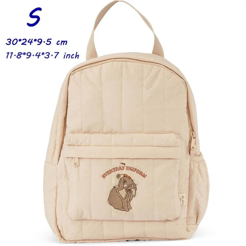 KS Brand Mommy Bag Travel Children Kid Cherry Backpack Primary Schoolbag Baby Waterproof Print Kindergarten Bags Boys Girls Gift