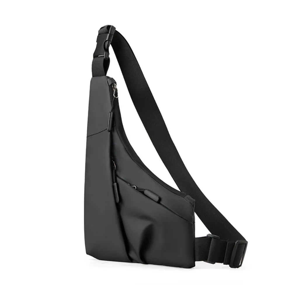 New Fashion Underarm Wrap Chest Bag Street-Style Nylon Waist Bag Solid Color Waterproof Crossbody Bag Outdoor