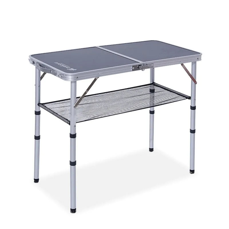 Outdoor Portable Folding Table Camping Three-fold Aluminum Alloy Table Self-driving Car Table New