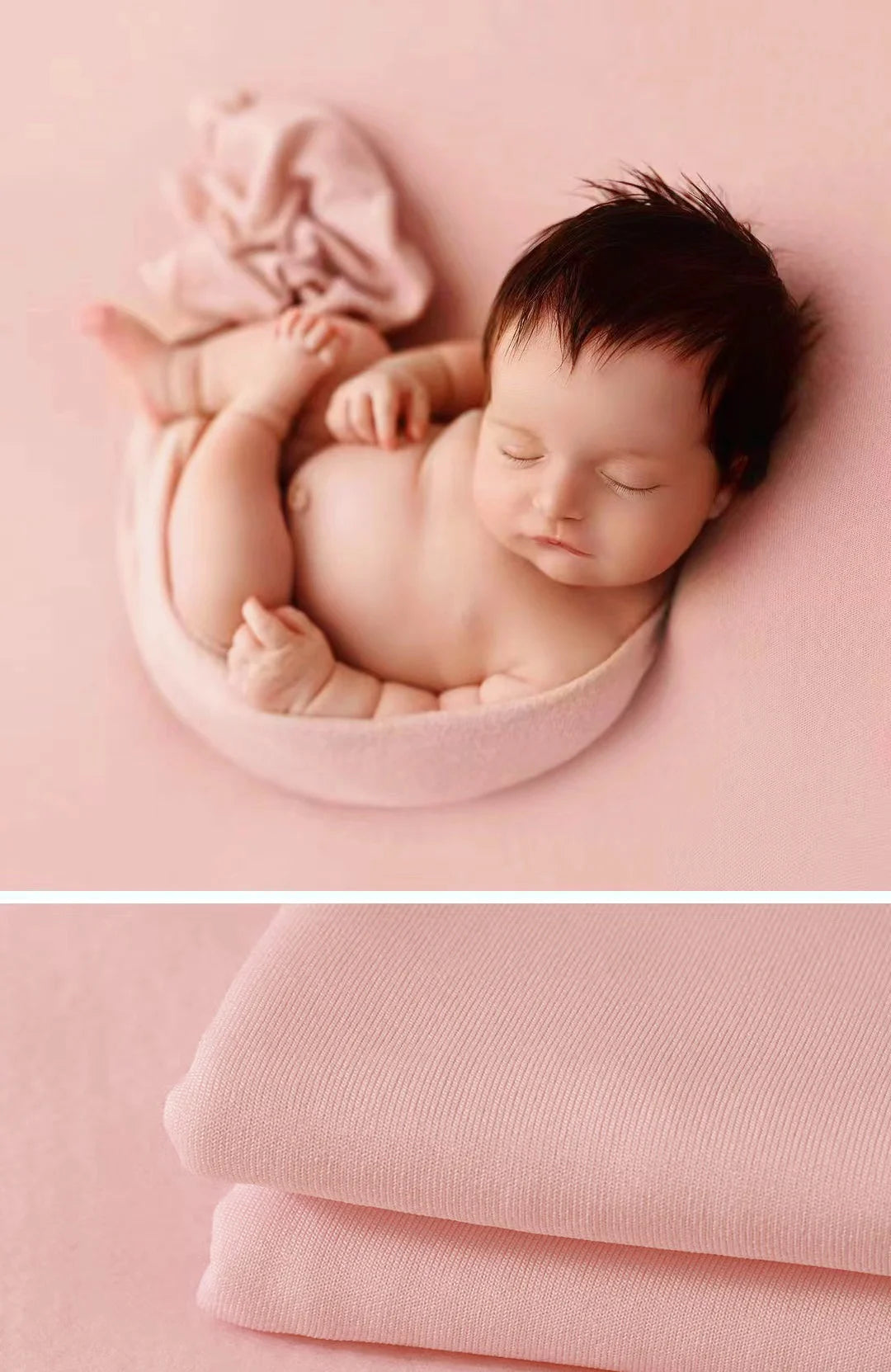 Newborn Photography Props Soft Wrap Blanket Backdrop Stretchable Fabrics for Baby Posing Studio Shooting Photo Accessories