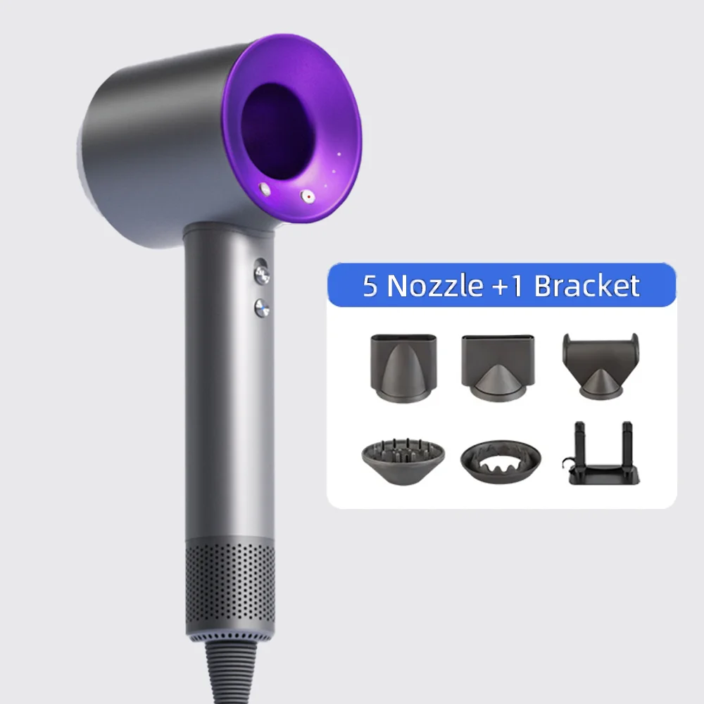 High-speed bladeless hair dryer Negative ion hair care High power, silent and quick drying, portable, suitable for home travel