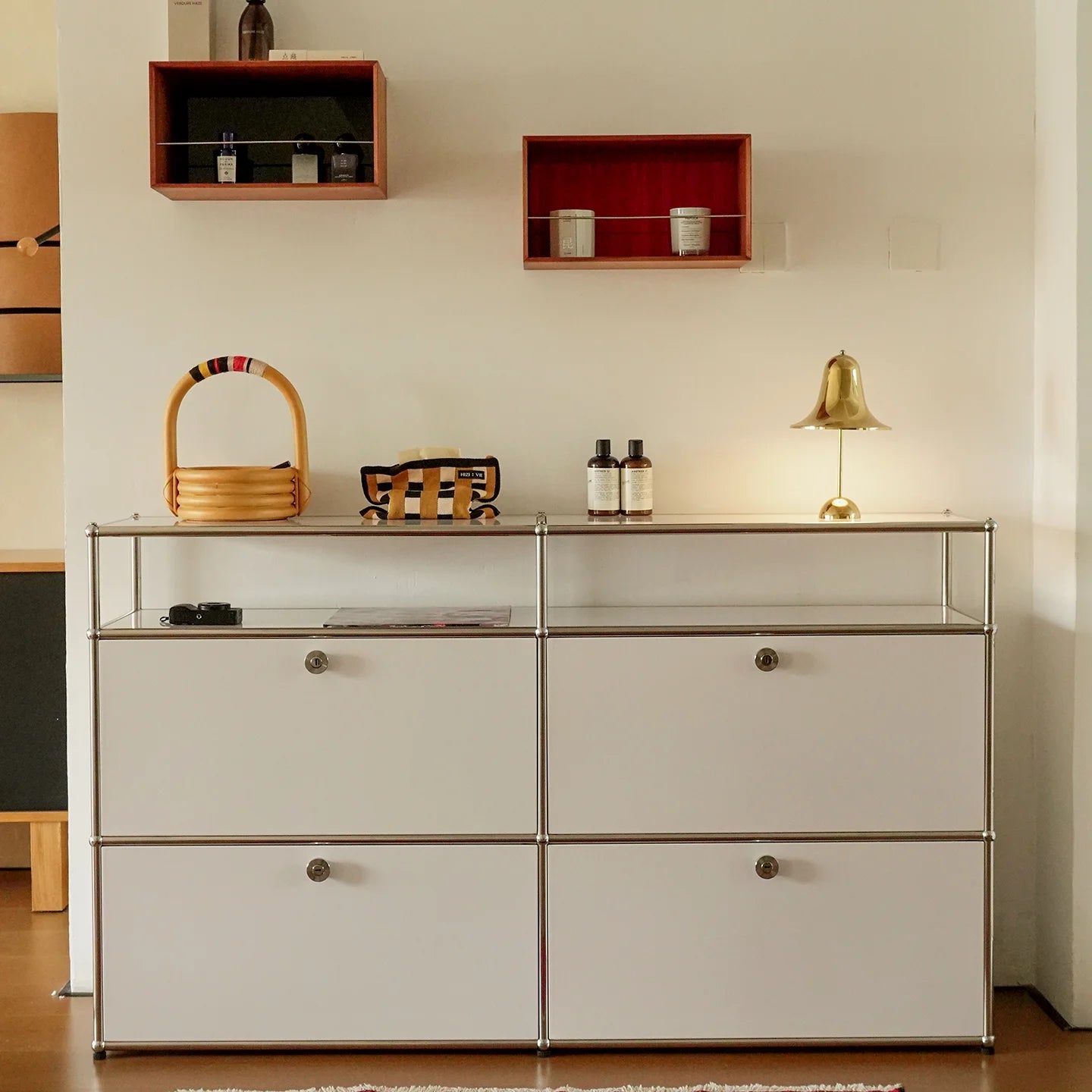 Cabinet for living room Storage locker drawer type storage Bedroom chest of drawers Organizer furniture Dual cabinet combination