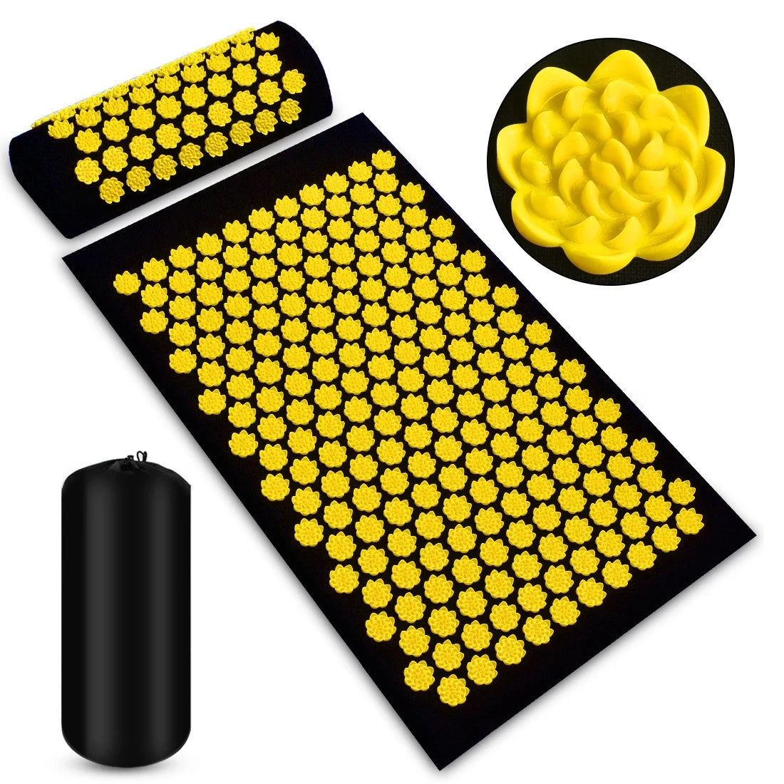 Extra Long Acupuncture Back Body Massage Yoga Sport Fitness Cushion Kuznetsov's Applicator Acupressure Spike Mat Pain Relief