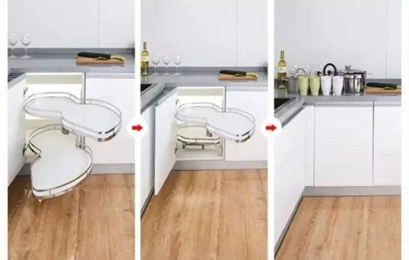 Steel Kitchen Storage Home Spices Organizer Stackable Closet Drawer Furniture Household Hanging Cabinet Accessories