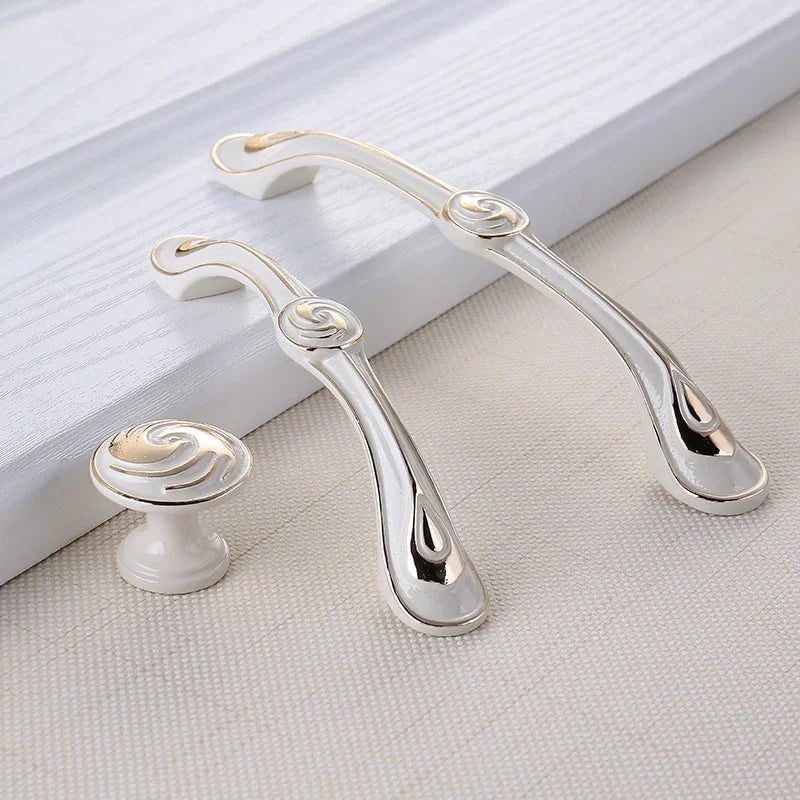 YM White Dressers Handle Kitchen Item Drawer Closet Wardrobe Gold Handle Cabinet Storage Door Cabinet Invisible Door Pulls Konb