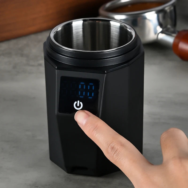 Portable Usb Rechargeable 500G/0.1g LED Display Screen Multiple Functions 304 Stainless Steel Coffee Electronic Scale Dosing Cup