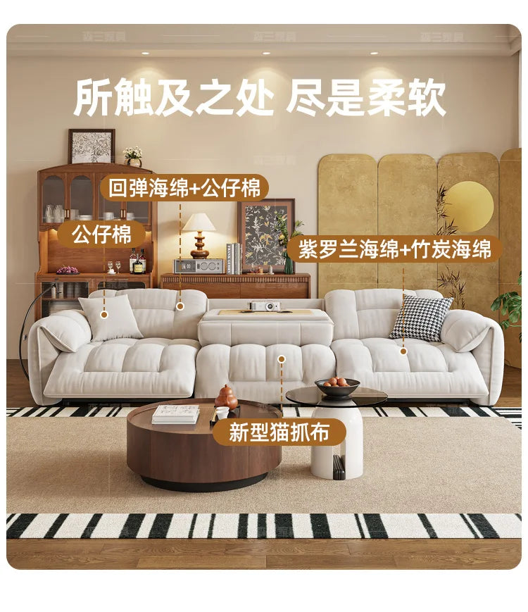 Italian Loveseat Electric Sofa Modern Luxury Designer Apartments Lazy Couch Recliner Sleeper Divano Soggiorno Furniture Home