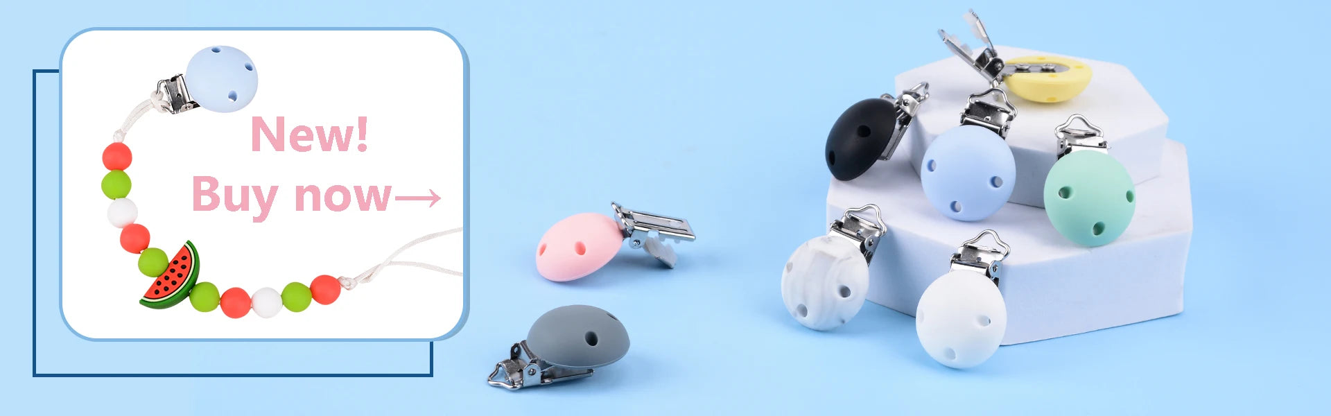 LOFCA 50pcs 12mm Silicone Lentil Beads Baby Teething Beads BPA-Free Food Grade Making Baby Oral Care Pacifier Chain  Accessorise