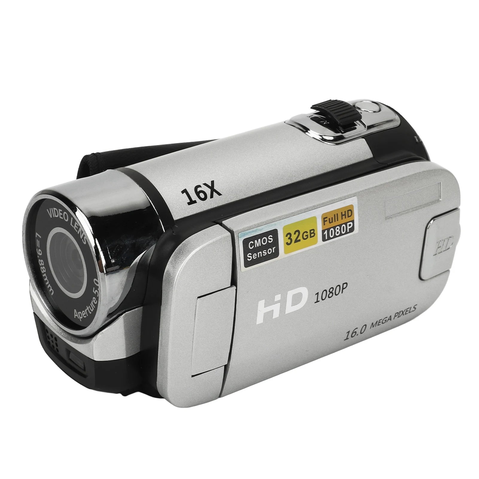 D90 1080P 16MP Digital Camera 2.4 Inch Rotatable Screen Camcorder 16X Zoom HD Video Recorder with Fill Light HD Video Camcorder
