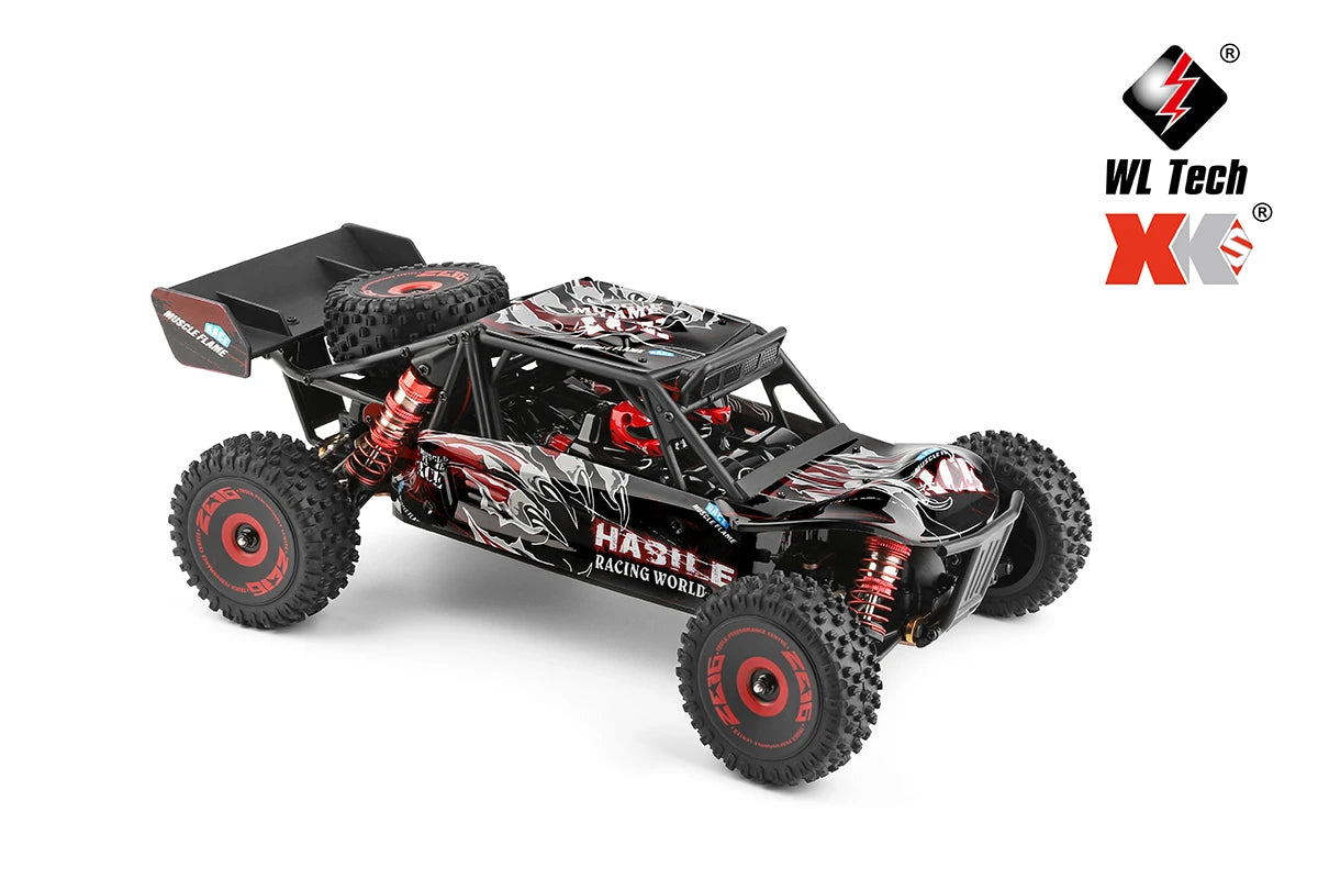 75 KM/H WLtoys 124016 V8 RC Car Brushless 4WD Electric High Speed Off-Road Remote Control Drift Rc Cars for Adults Toys