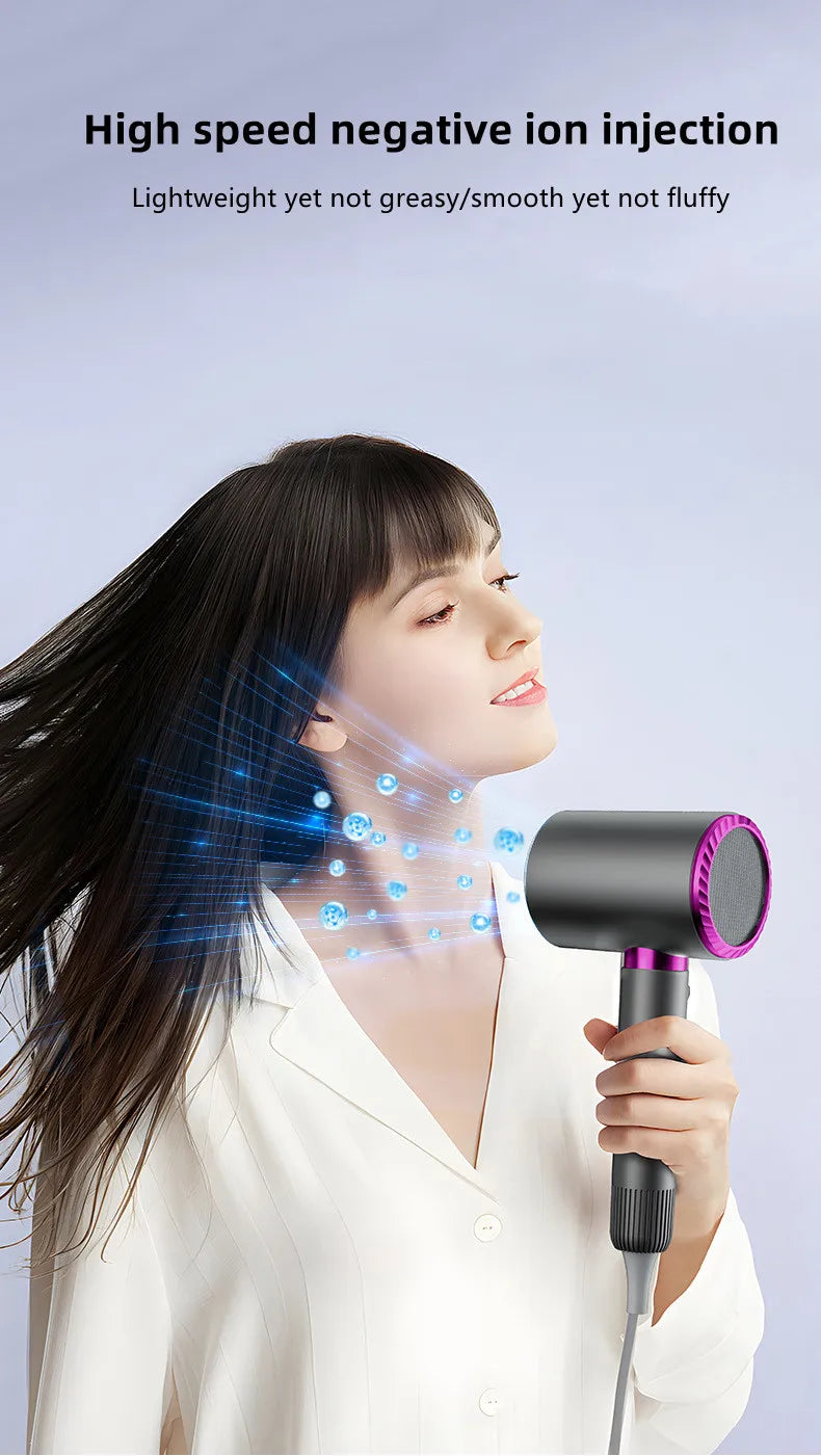 The Latest High-Speed Hair Dryer, High-Power Blue Light Ion Home Hair Salon Hair Dryer, Household Appliance US UK.EU.AU Plug-In