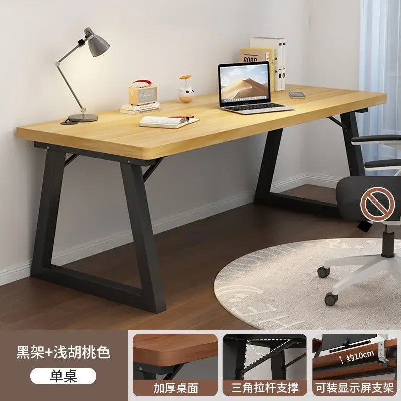 Home Computer Desk Desktop Desk Student Home E-sports Table Bedroom Simple Bookshelf Table Long Desk Workbench